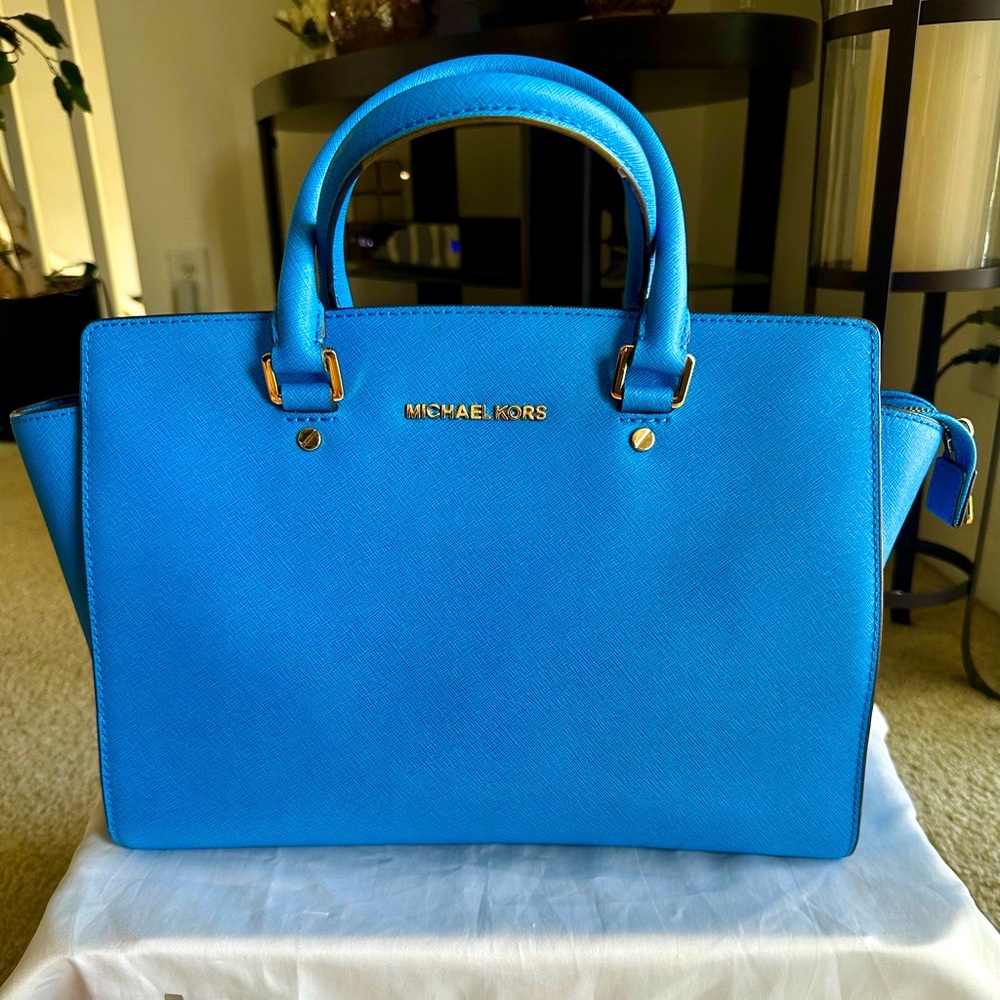Michael Kors Vibrant Blue Satchel